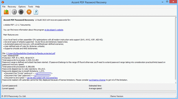 Accent PDF Password Recovery Crack + Serial Key Download
