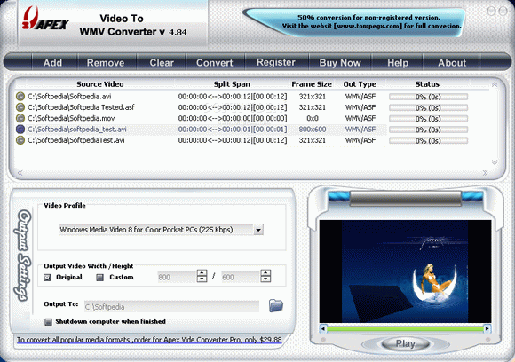Apex Video To WMV Converter Crack With Activation Code