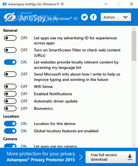 Ashampoo AntiSpy Crack + Serial Key (Updated)
