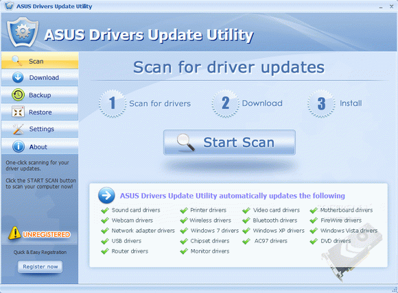 ASUS Drivers Update Utility Crack + License Key (Updated)