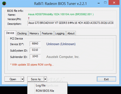 ATi Radeon BIOS Tuner (RaBiT) Crack + Keygen Download