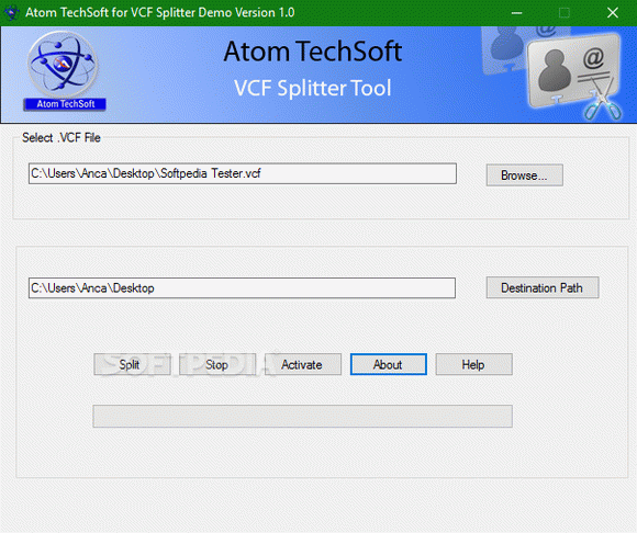 Atom TechSoft VCF Splitter Tool Crack With License Key Latest