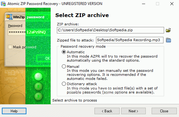 Atomic ZIP Password Recovery Crack + Serial Key Updated