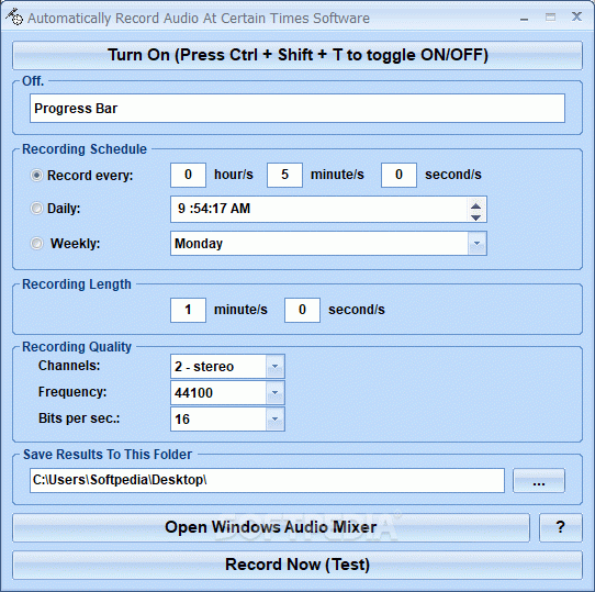 Automatically Record Audio At Certain Times Software Crack With Activation Code