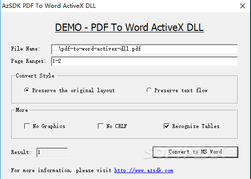 AzSDK PDF To Word ActiveX DLL Crack + License Key Download 2024