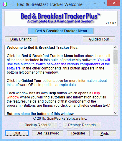 Bed & Breakfast Tracker Plus Serial Number Full Version