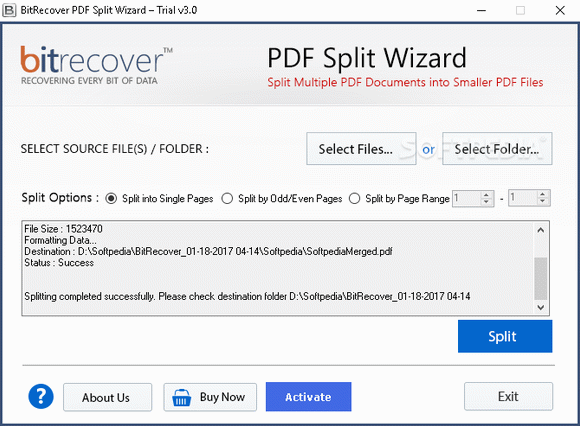 BitRecover PDF Split Wizard Crack Plus License Key