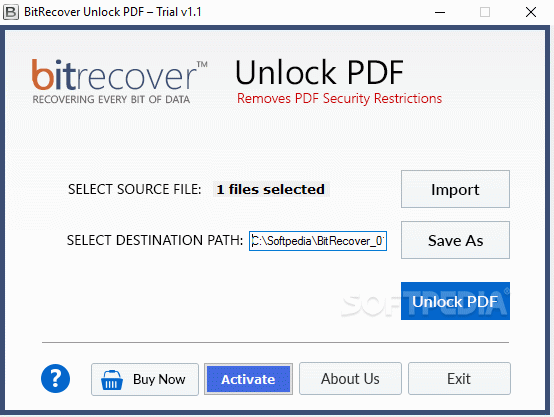 BitRecover Unlock PDF Crack + Serial Number