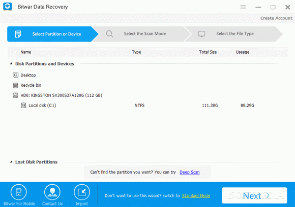 bitwar data recovery enter license key