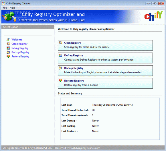 Chily Registry Cleaner Crack + Activation Code (Updated)