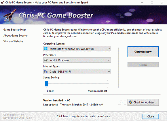 Chris-PC Game Booster Keygen Full Version