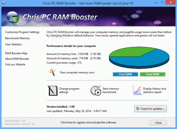 Chris-PC RAM Booster Crack + License Key Download 2024