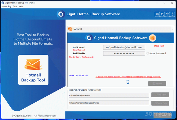 Cigati Hotmail Backup Tool Serial Number Full Version