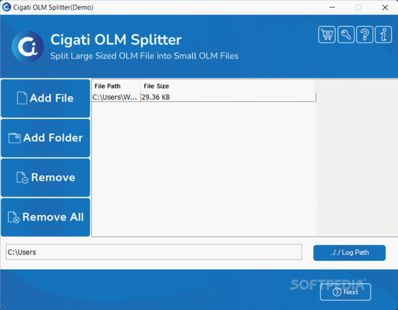 Cigati OLM Splitter Tool Crack Plus Serial Key