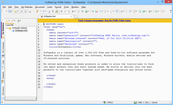 CoffeeCup HTML Editor Crack + Activation Code (Updated)