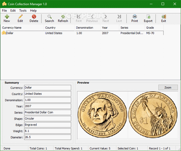 Coin Collection Manager Crack + License Key Download