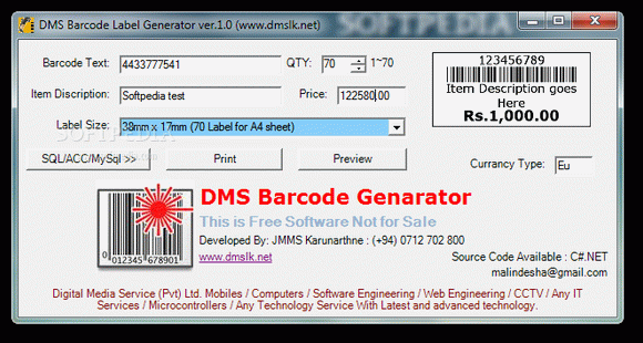 DMS Barcode Label Generator Crack With Activation Code 2024