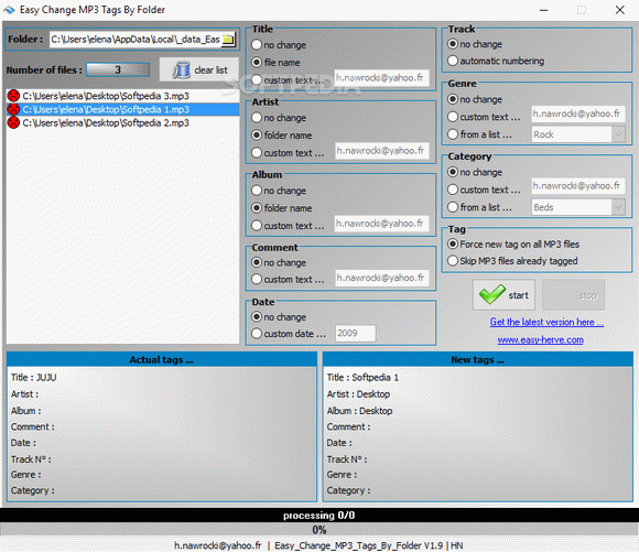 Easy Change MP3 Tags By Folder Crack + License Key Download