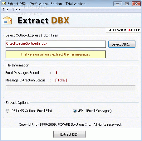 Extract DBX Crack With Serial Key 2024