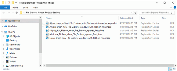 File Explorer Ribbon Settings Registry Fixes Crack + License Key Updated