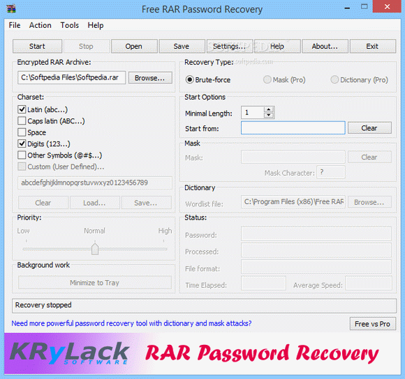 Free RAR Password Recovery Crack With Activation Code Latest