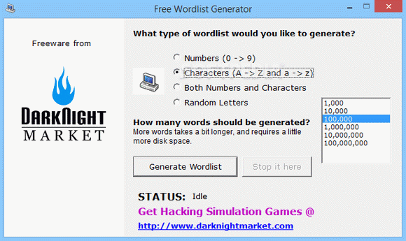 Free Wordlist Generator Crack + Serial Key Updated