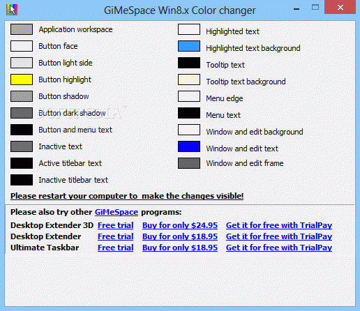 GiMeSpace Win8.x Color Changer Crack With Serial Key 2024