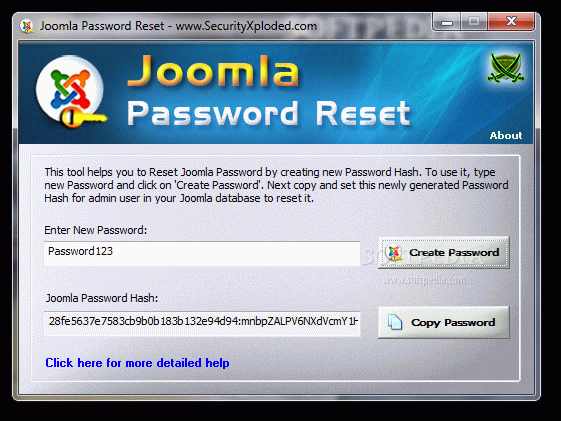Joomla Password Reset Crack & Serial Number