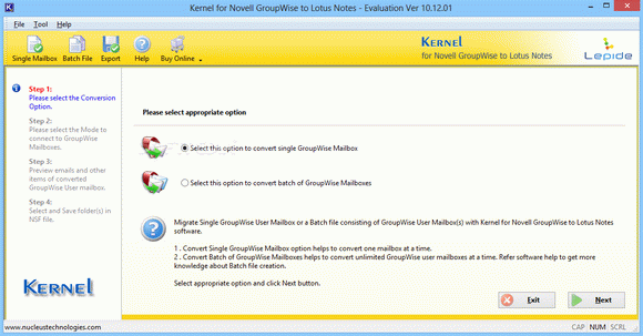 Kernel for Novell GroupWise to Lotus Notes Crack Plus Activation Code