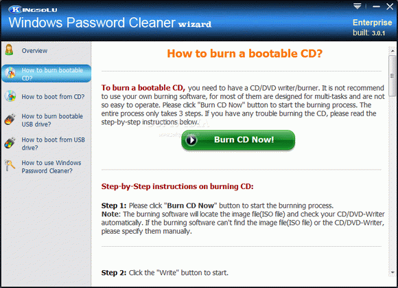 Kingsolu Windows Password Cleaner Enterprise Serial Key Full Version
