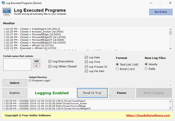 Log Executed Programs Crack + Activator