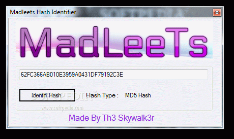 Madleets Hash Identifier Crack + License Key