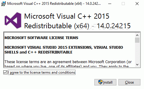 Microsoft Visual C++ Redistributable Package 2015 Crack Plus Serial Key