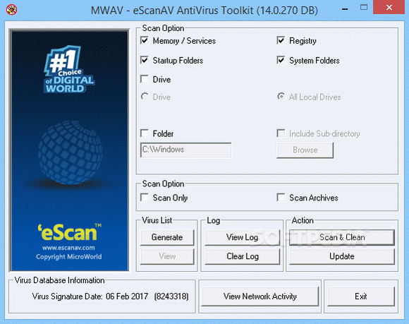 eScanAV AntiVirus Toolkit Crack & Activator