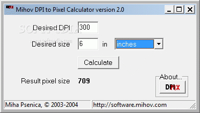 Mihov DPI to Pixel Calculator Crack With Keygen Latest