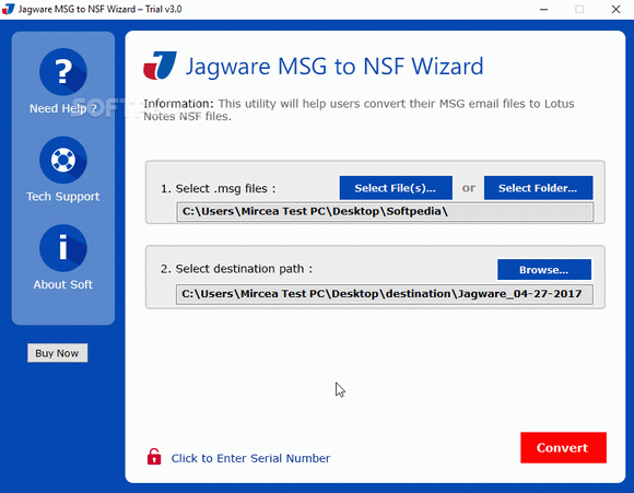 Jagware MSG to NSF Wizard Crack With Serial Number