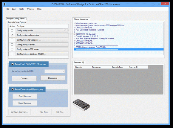 O2001SSW - Software Wedge for Opticon OPN-2001 scanners Crack + Keygen Download