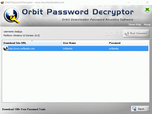 Orbit Password Decryptor Crack With Serial Key Latest