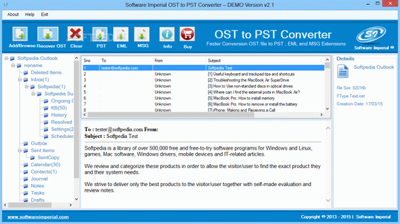 Software Imperial OST to PST Converter Crack Plus Keygen