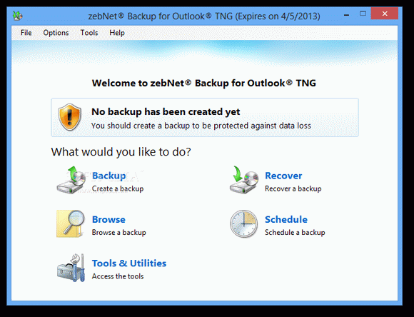 zebNet Backup for Outlook TNG Crack + Serial Number (Updated)