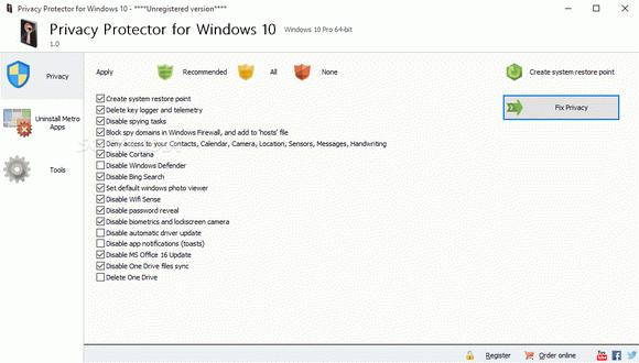 Privacy Protector for Windows 10 Crack With Activator 2024