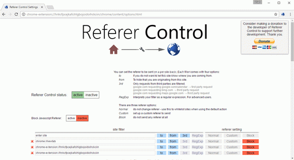 Referer Control for Chrome Serial Number Full Version