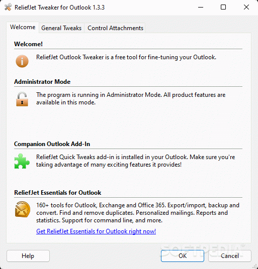 ReliefJet Tweaker for Outlook Crack + Serial Key Download