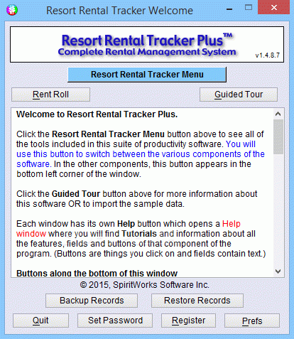 Resort Rental Tracker Plus Serial Key Full Version