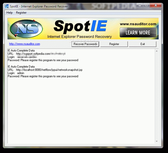 SpotIE Password Recovery Crack With License Key