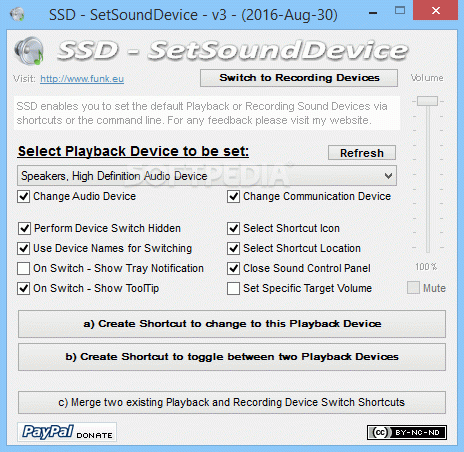 SSD - SetSoundDevice Crack & Serial Number