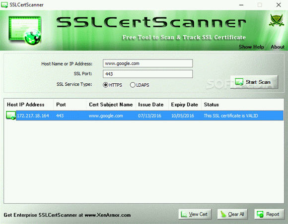 SSLCertScanner Activation Code Full Version
