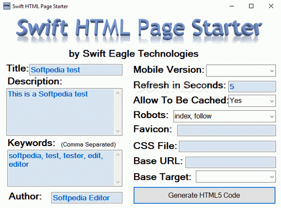 Swift HTML Page Starter Crack Plus Serial Key
