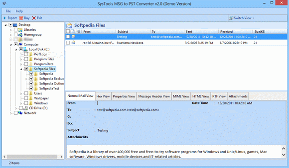 SysTools MSG to PST Converter Crack With Activator