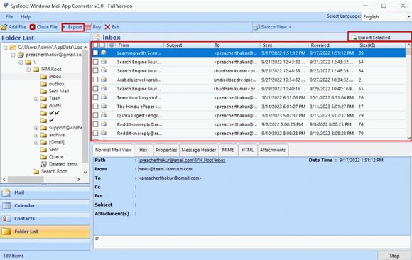 SysTools Windows Mail App Converter Crack & Serial Number
